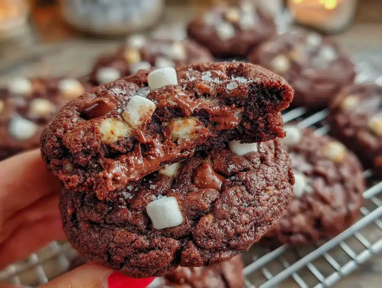 hot chocolate cookies preparation steps