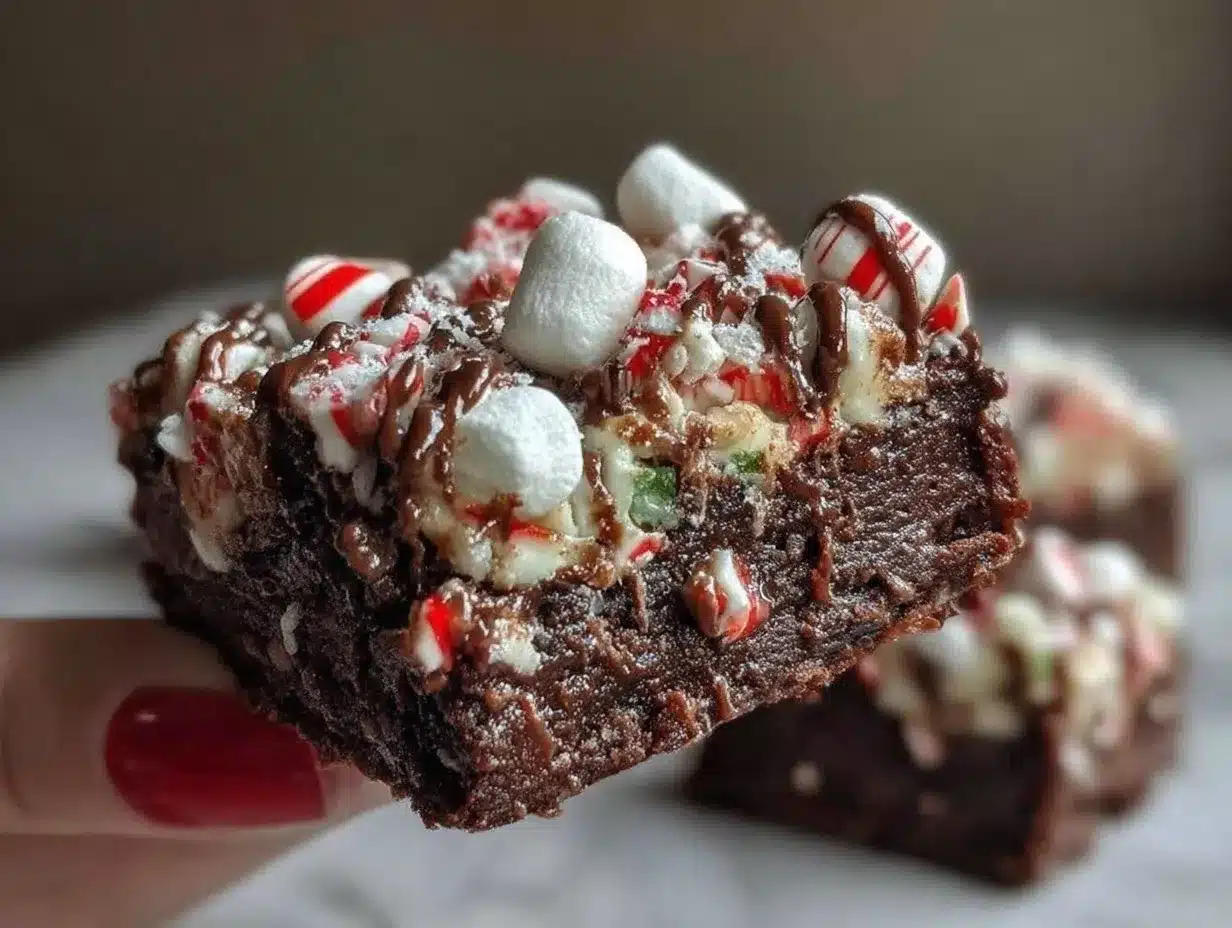hot chocolate peppermint fudge preparation steps