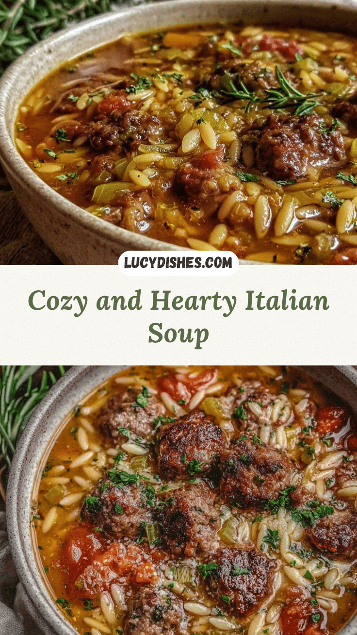 Italian Sausage Orzo Soup recipe