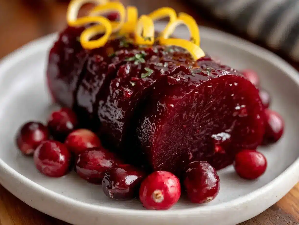 jellied cranberry sauce with orange preparation steps