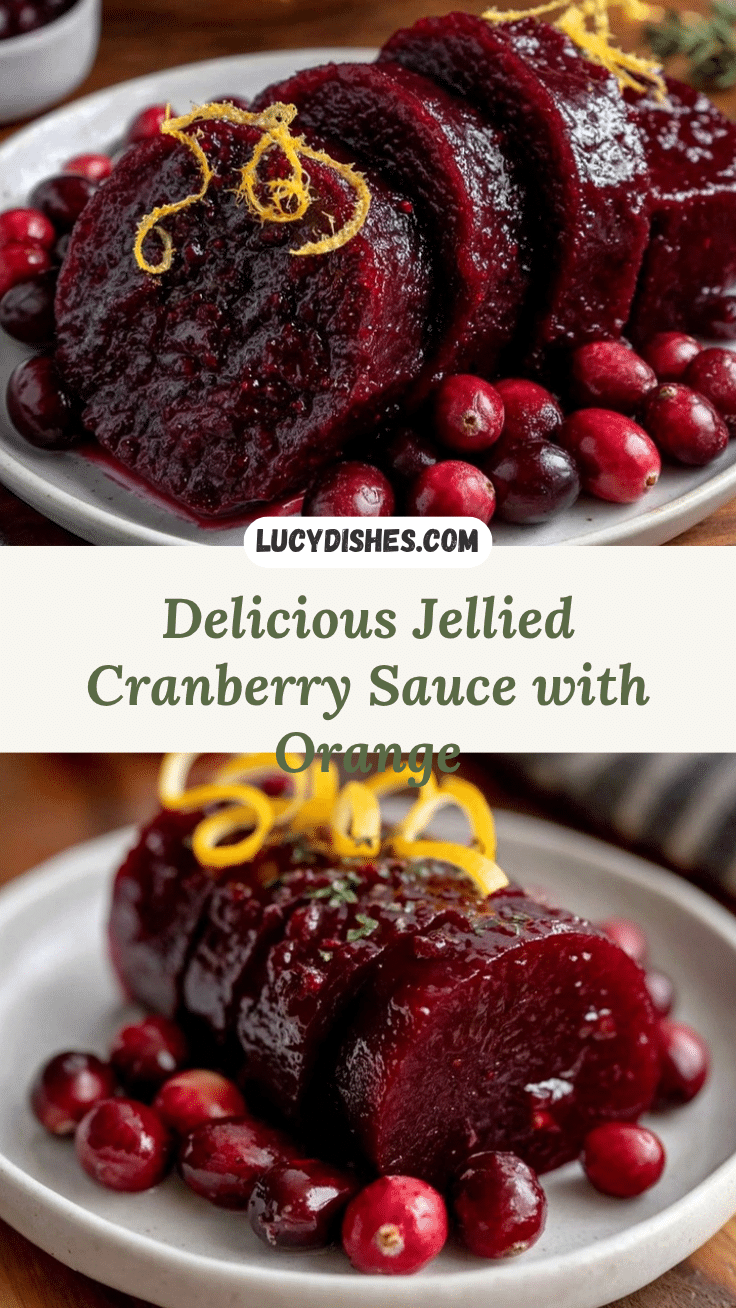 jellied cranberry sauce with orange recipe