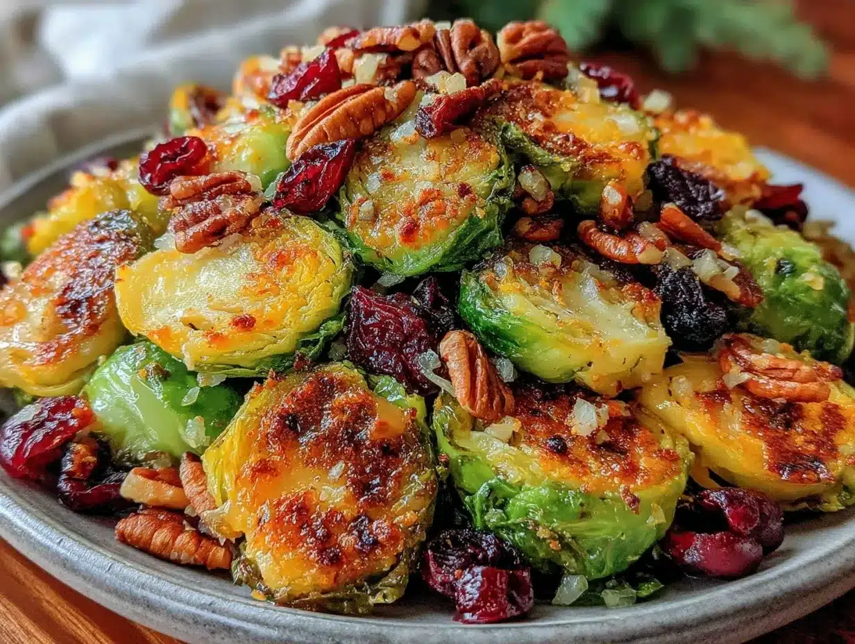 Maple Dijon Brussels Sprouts preparation steps