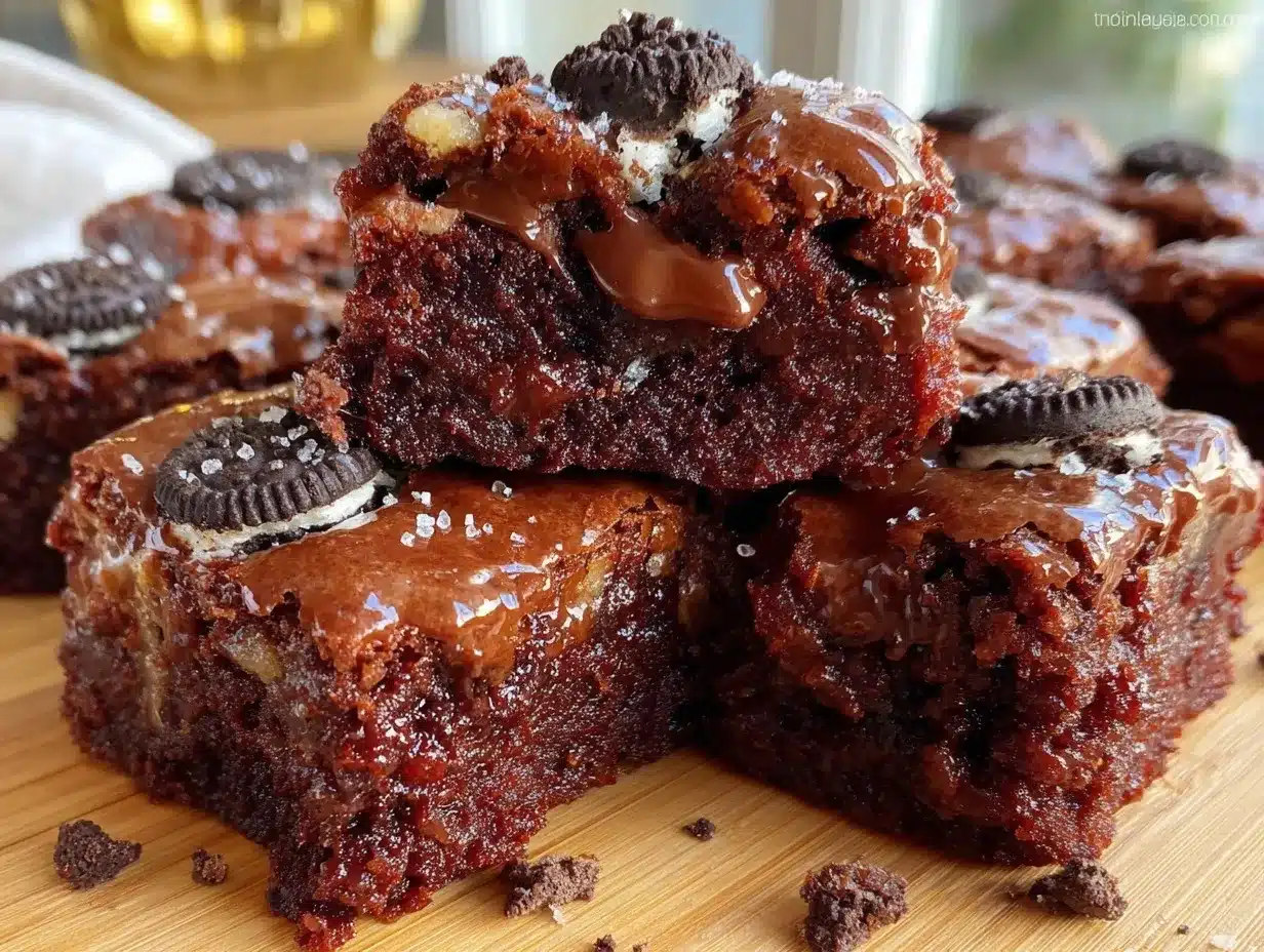 Oreo brownies preparation steps