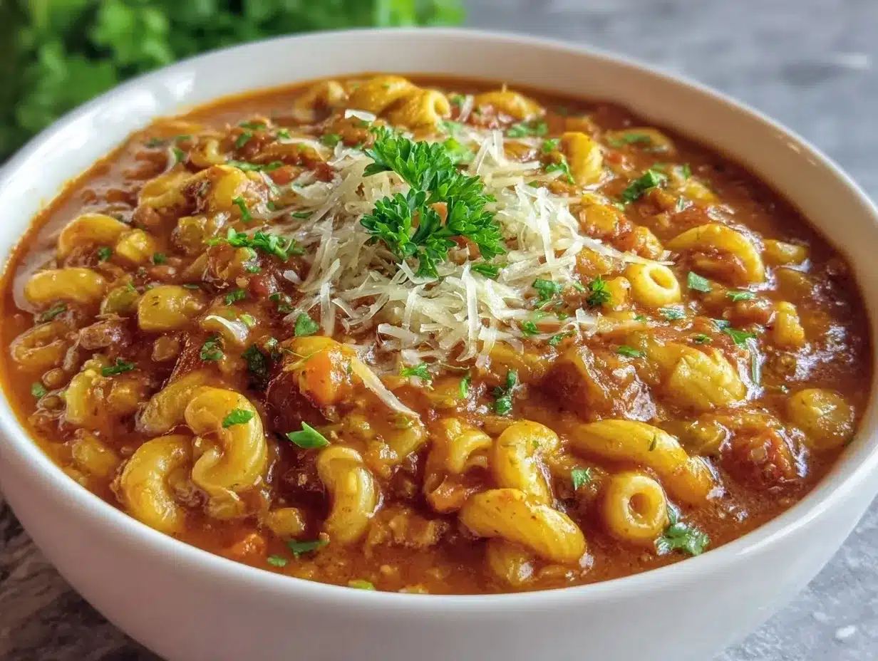 Pasta Fagioli Soup preparation steps