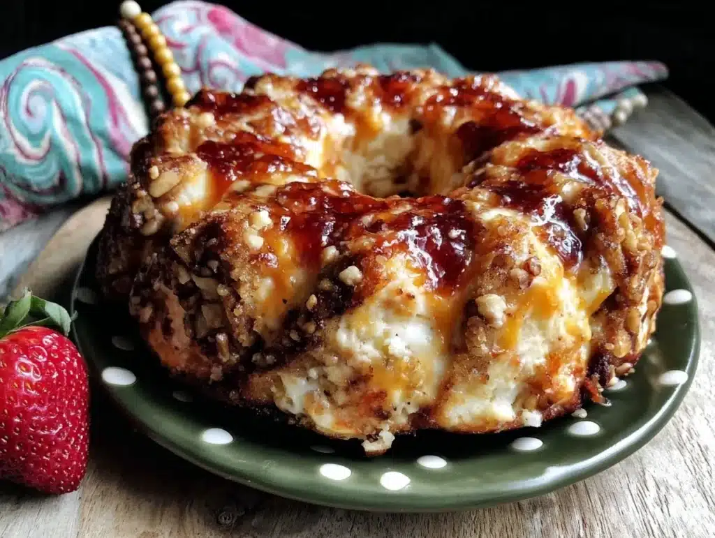 pecan cheddar cheese ring - featured image