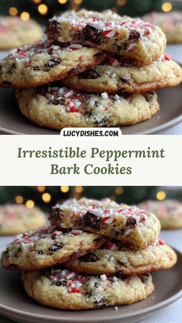 Peppermint Bark Cookies recipe