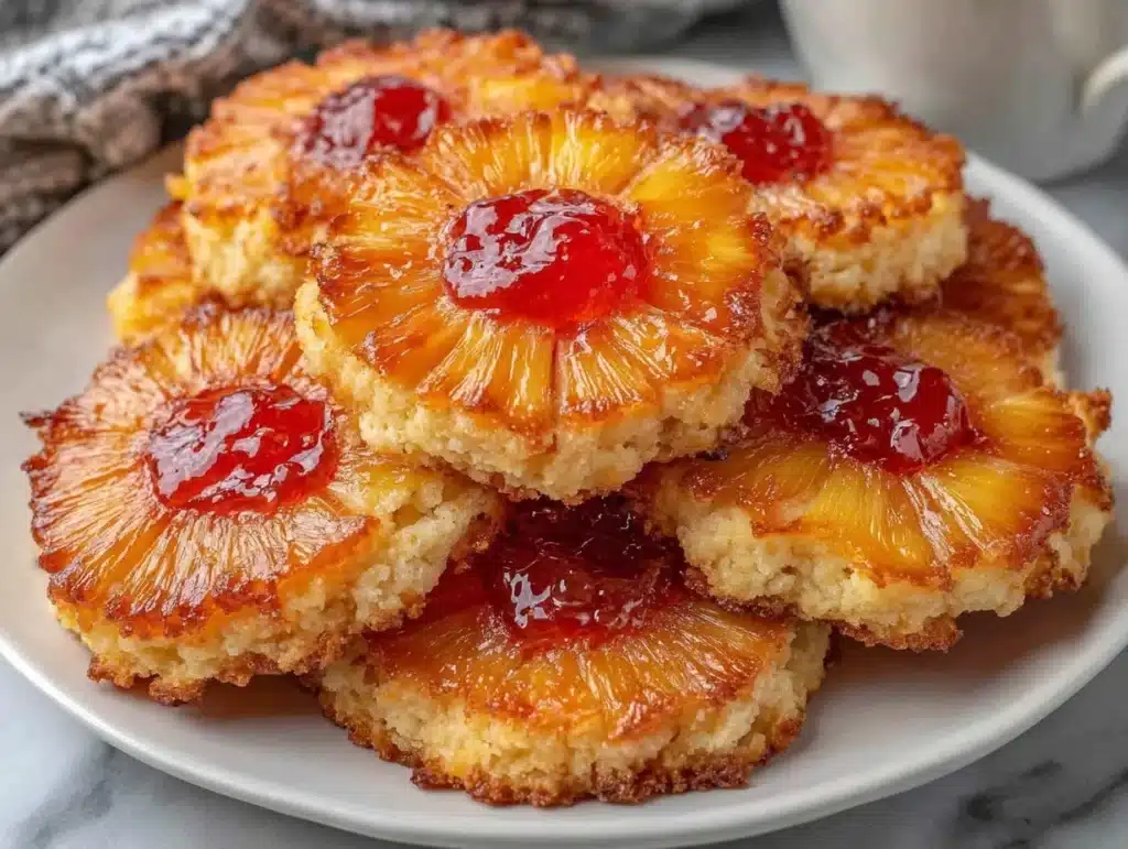 pineapple upside-down cookies - featured image