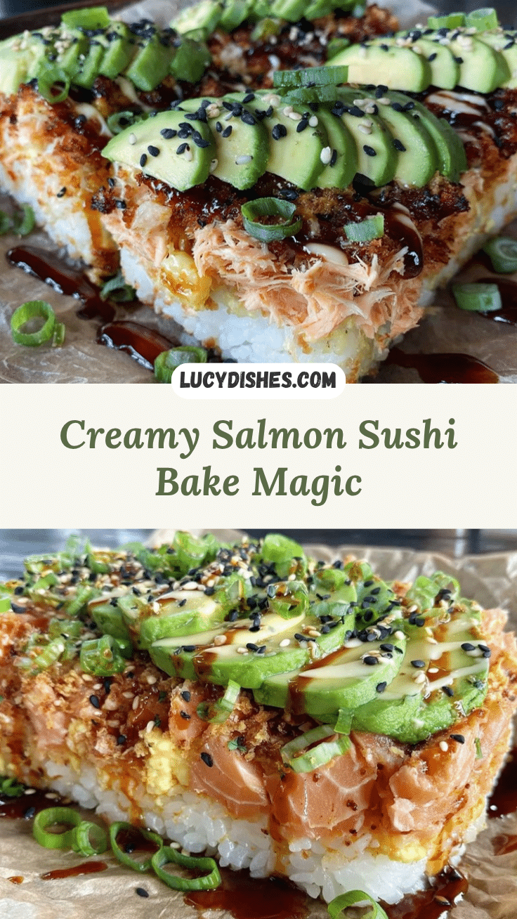 salmon sushi bake recipe