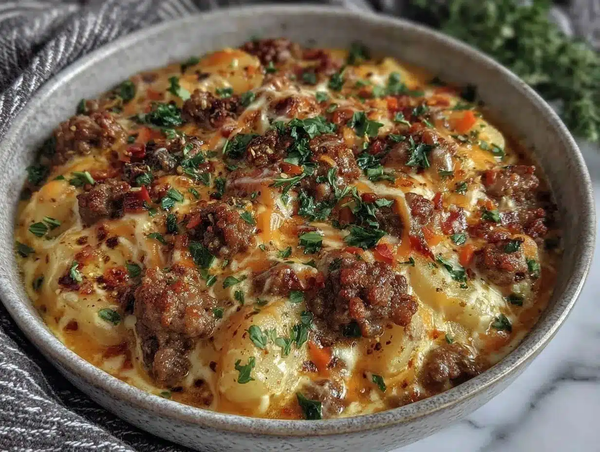 sausage potato soup preparation steps