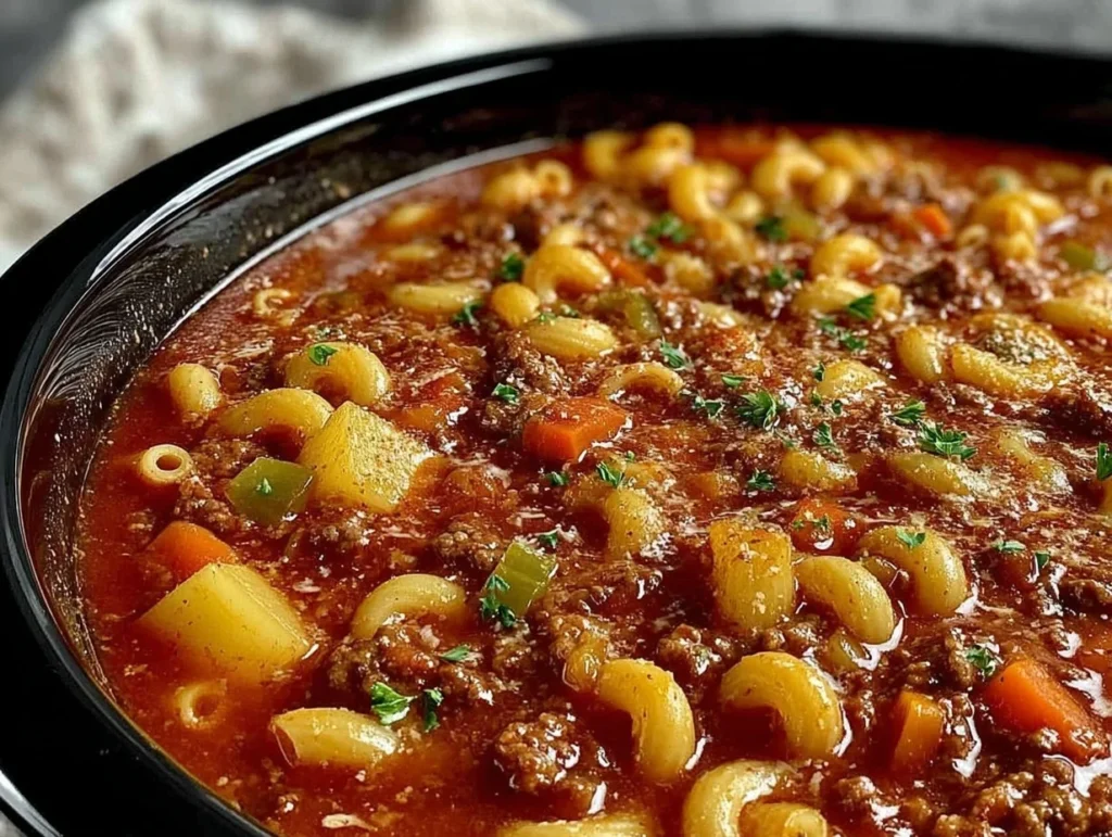 slow cooker pasta fagioli - featured image