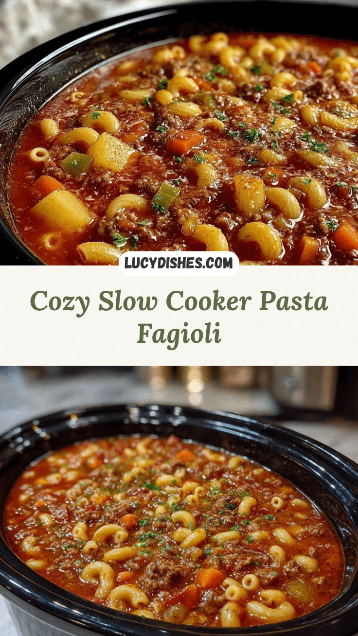 slow cooker pasta fagioli recipe
