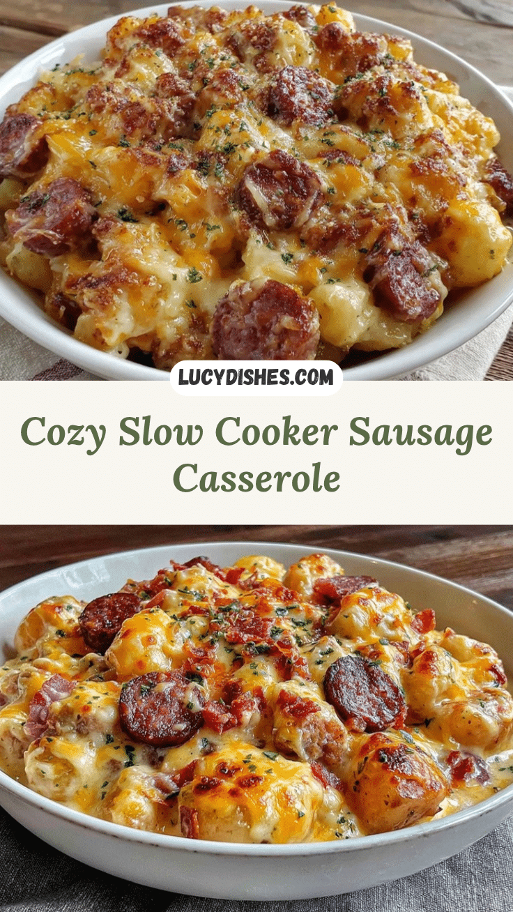 slow cooker sausage and potato casserole recipe
