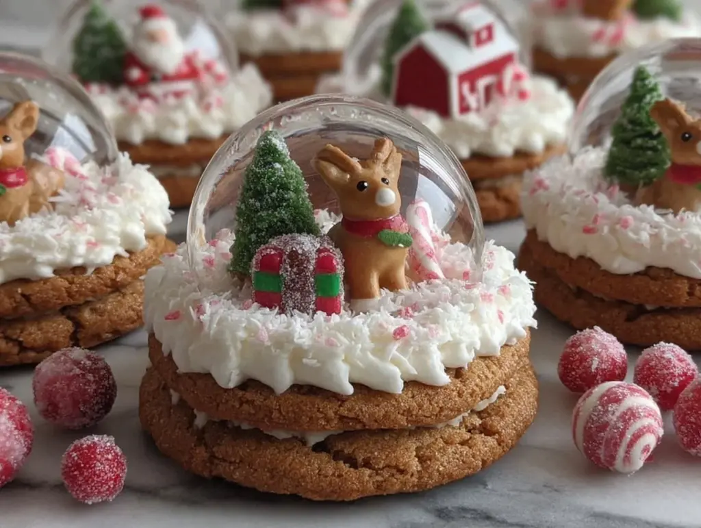 snow globe cookies - featured image