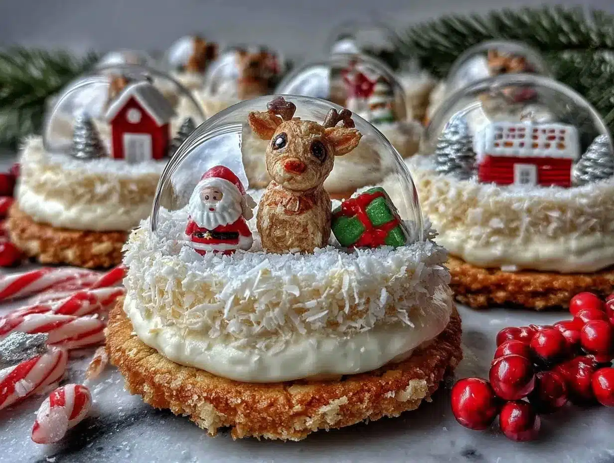 snow globe cookies preparation steps