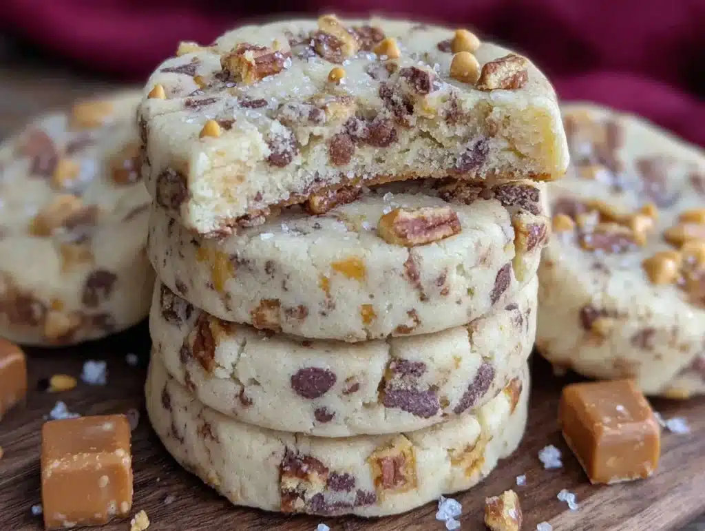 toffee butter icebox cookies - featured image