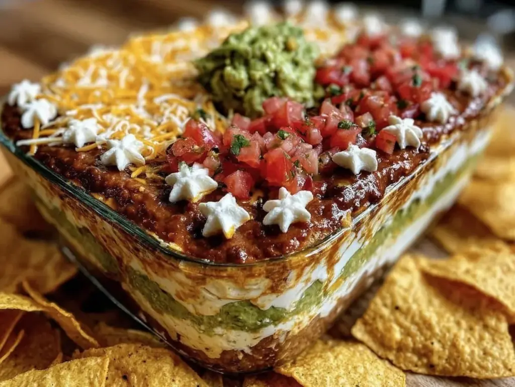 American Flag Layer Dip - featured image