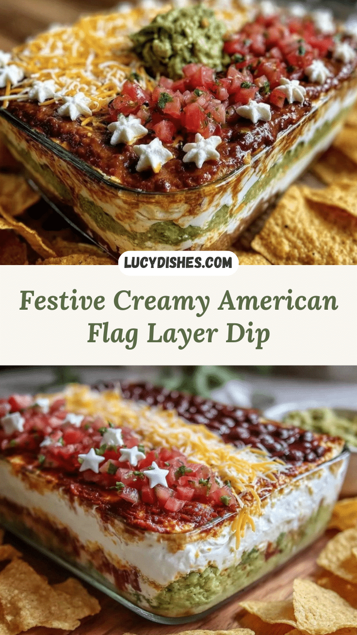 American Flag Layer Dip recipe
