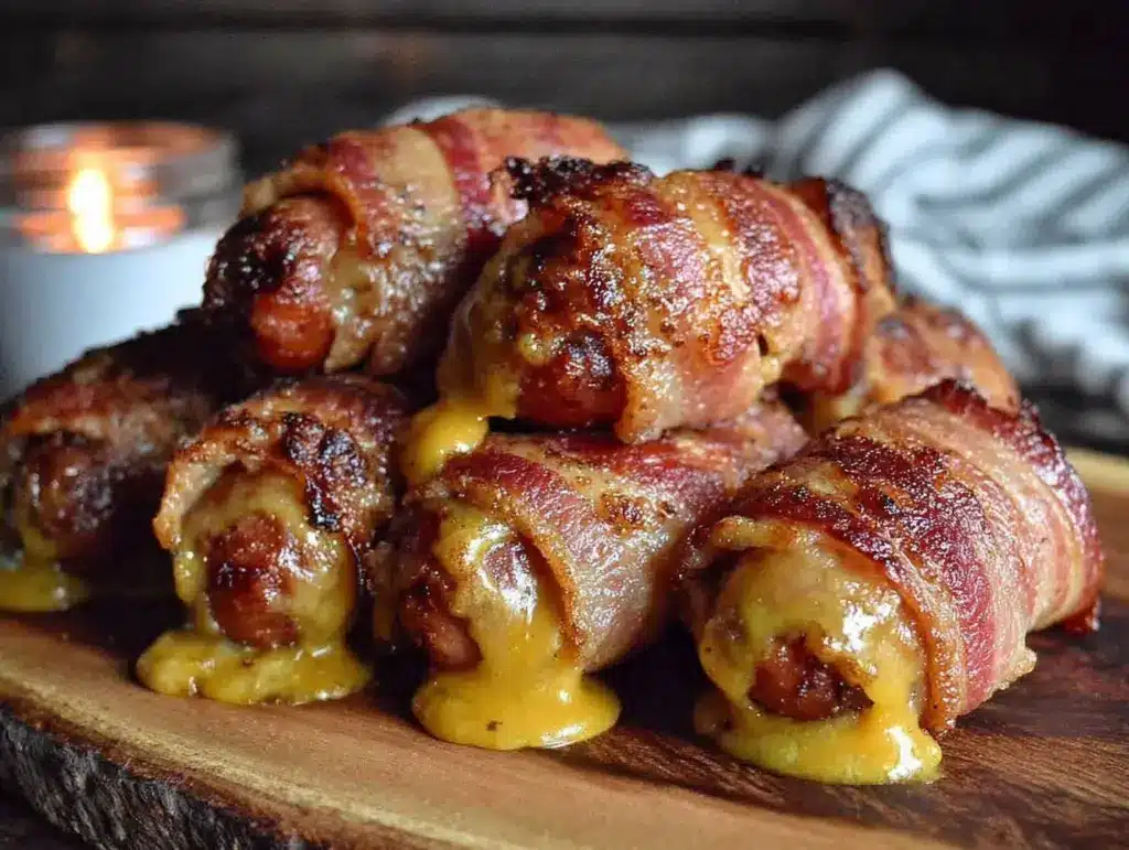 bacon wrapped hot dogs - featured image