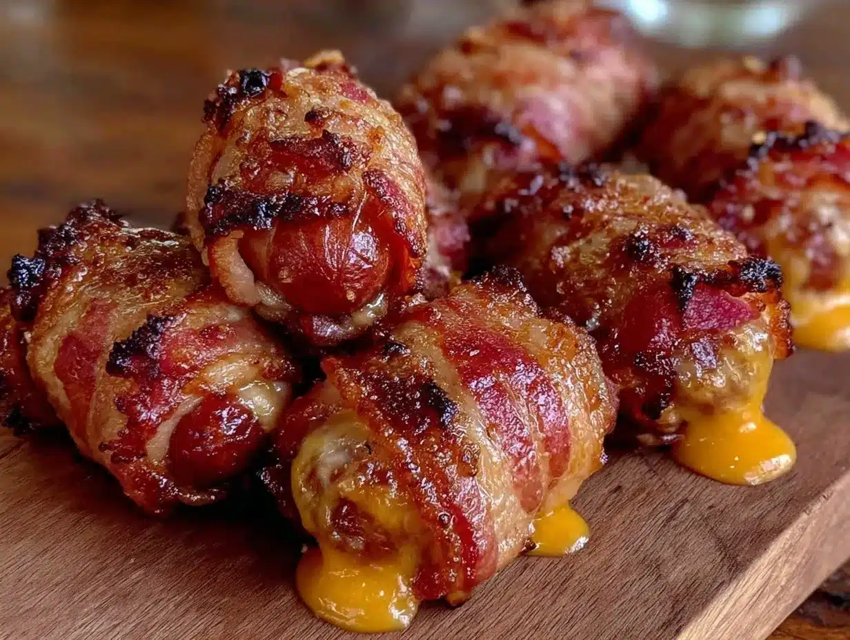 bacon wrapped hot dogs preparation steps