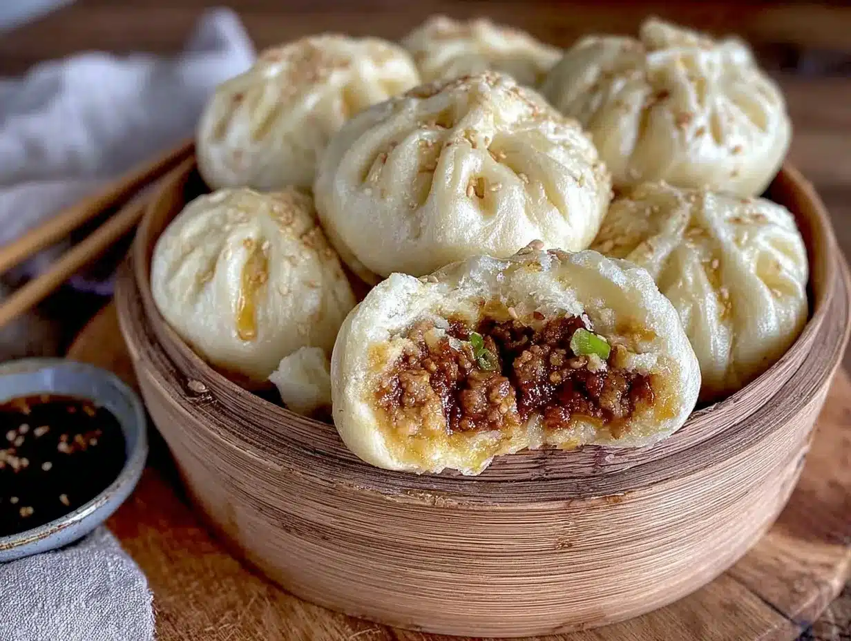 baozi with savory pork filling preparation steps