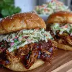 BBQ pulled chicken sandwiches - featured image