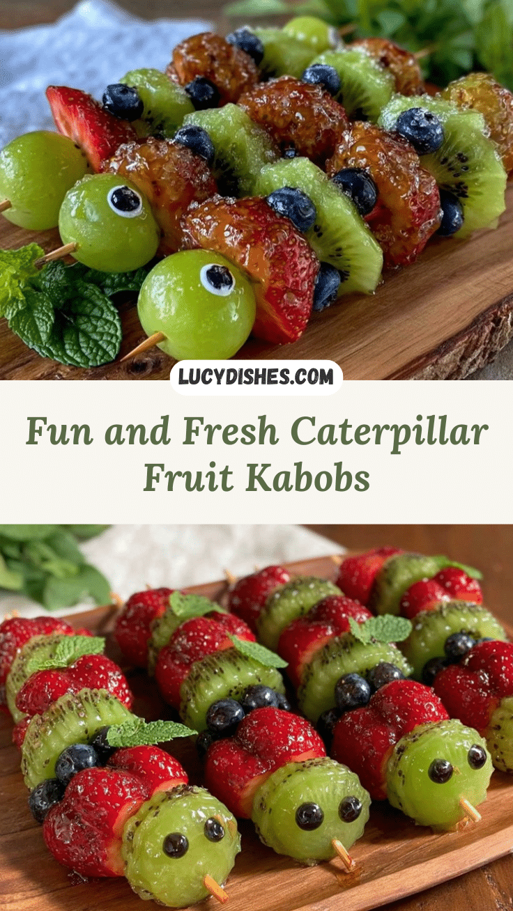 caterpillar fruit kabobs recipe