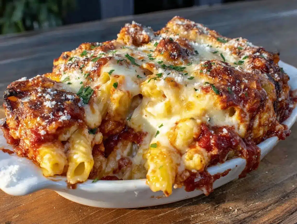 cheesy baked ziti casserole preparation steps