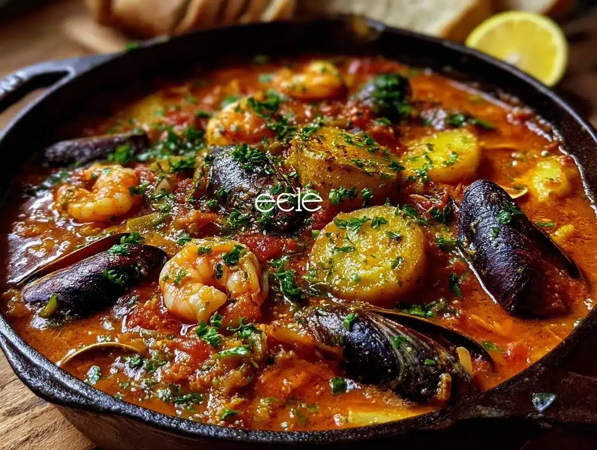 Cioppino San Francisco Seafood Stew preparation steps
