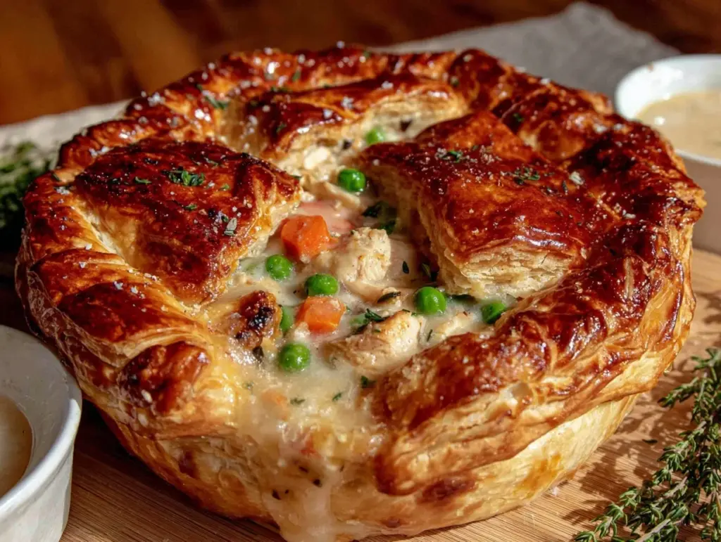 cozy chicken pot pie - featured image