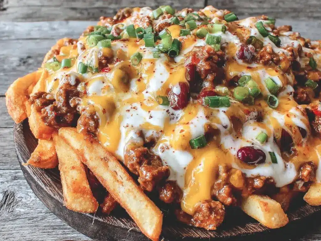 cozy chili cheese fries - featured image