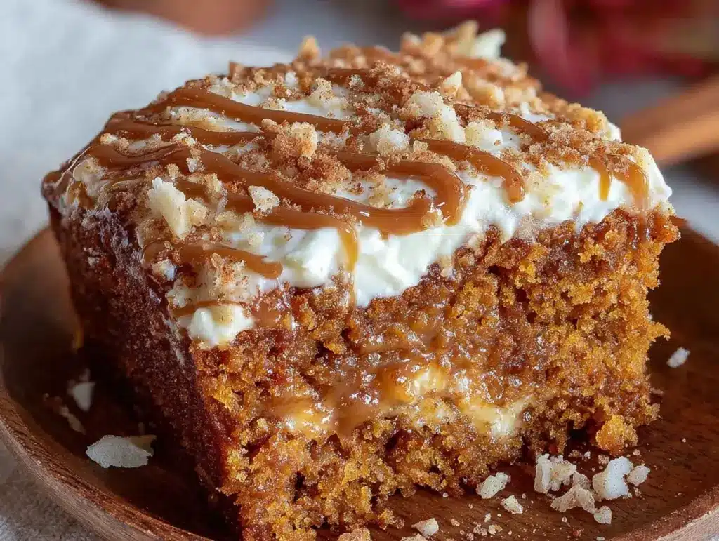 cozy gingerbread latte cake - featured image