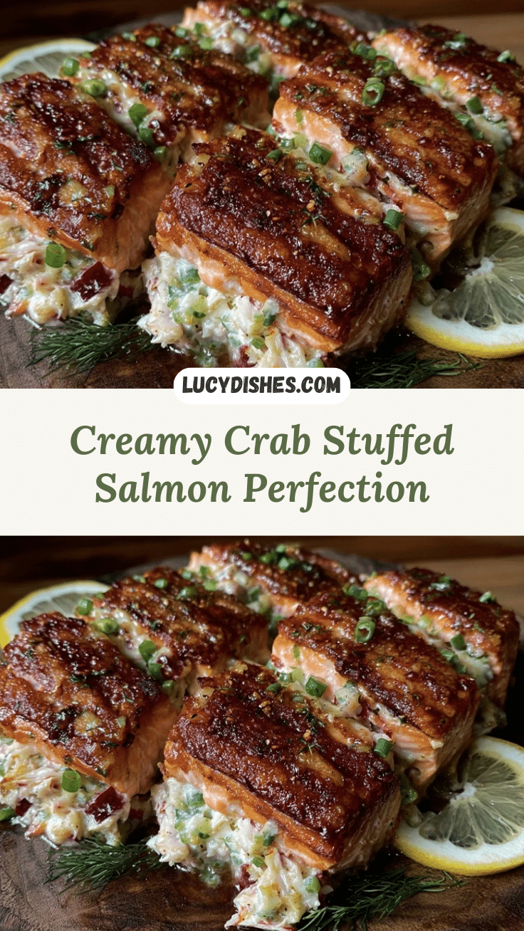 crab stuffed salmon recipe