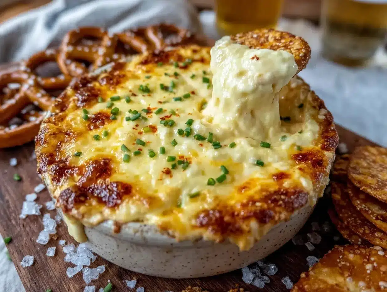 creamy beer cheese dip preparation steps