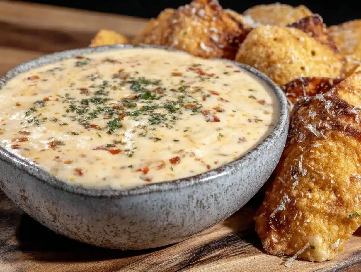 creamy chips and queso recipe preparation steps