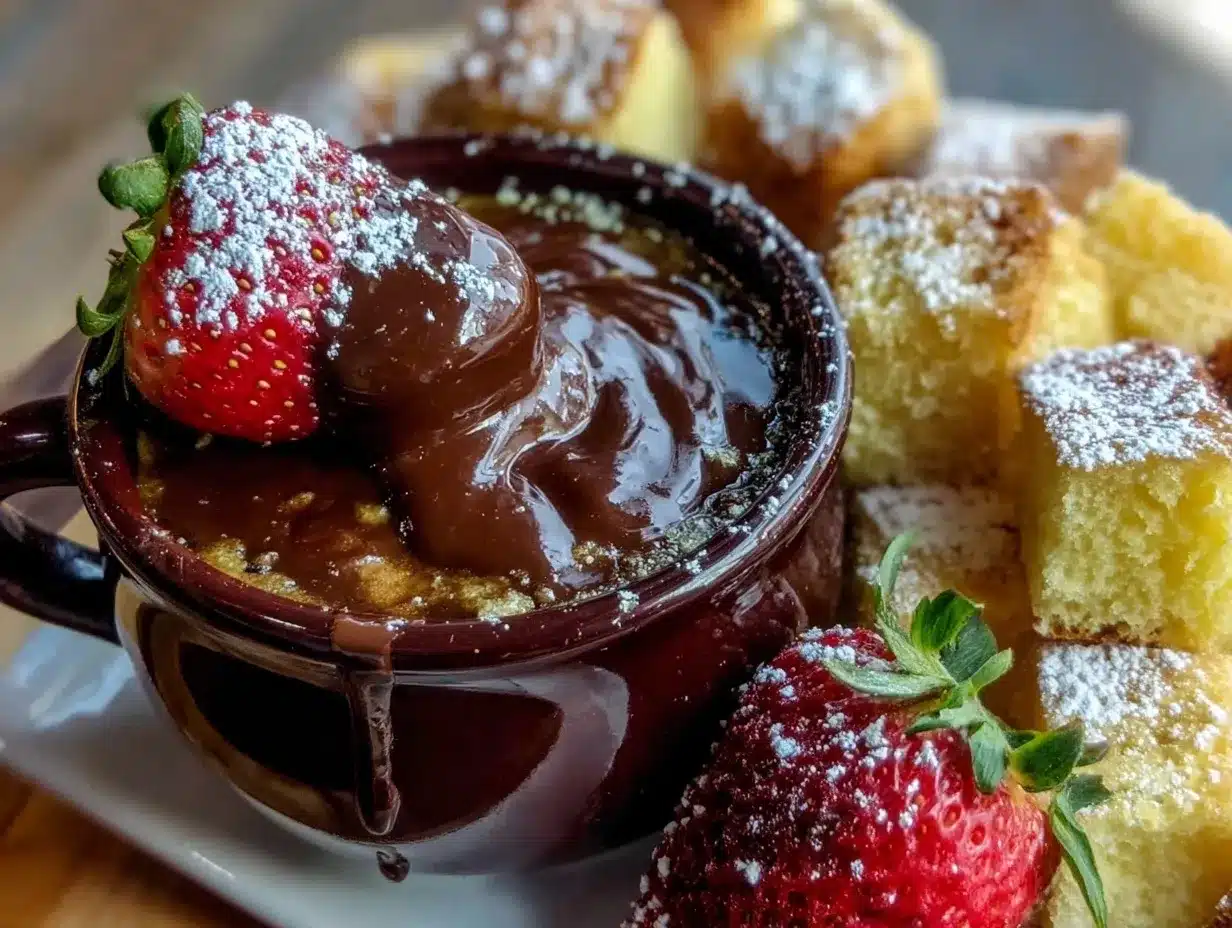 creamy chocolate fondue delight preparation steps