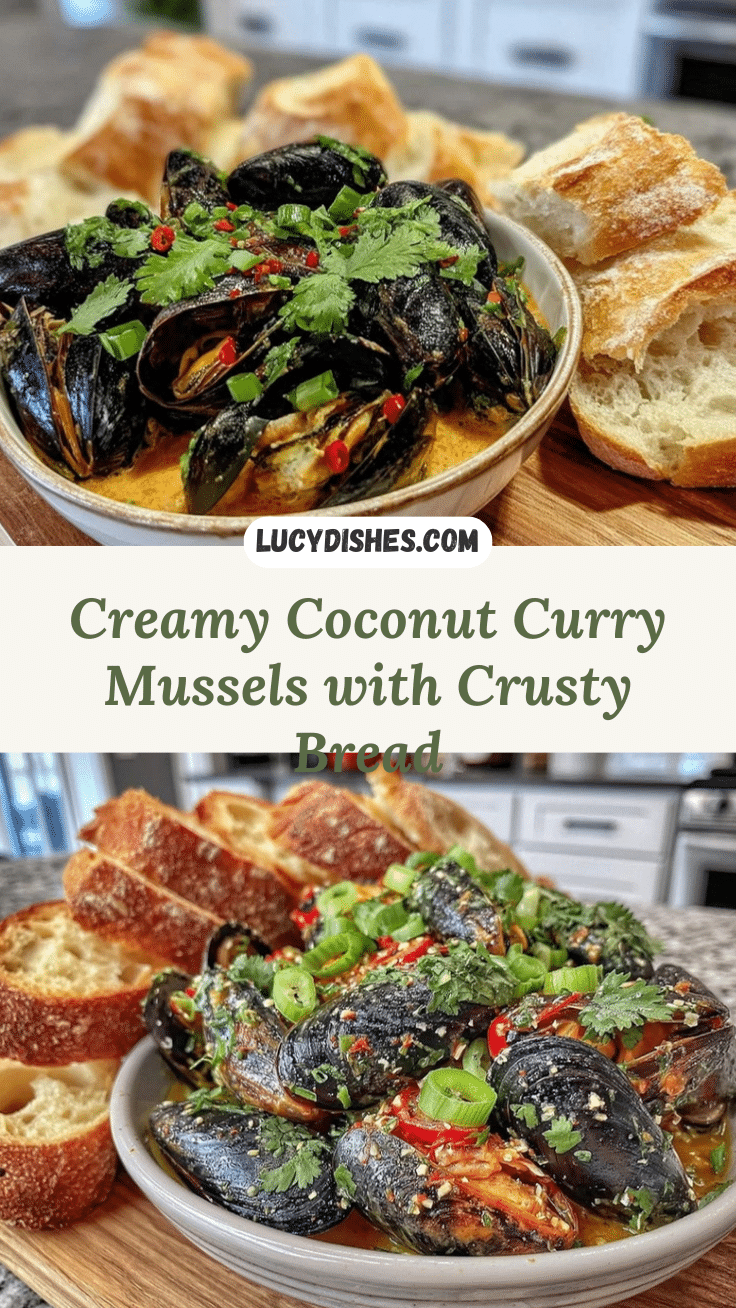 creamy coconut curry mussels recipe