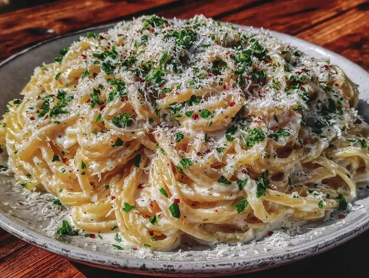 creamy fettuccine alfredo recipe preparation steps