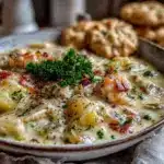 creamy New England clam chowder - featured image