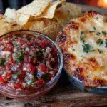 creamy salsa and queso dip - featured image