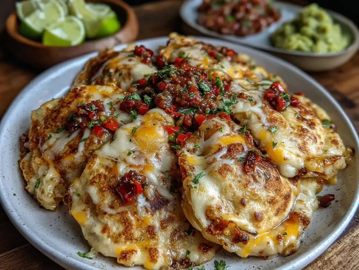 Crispy Butterfly Quesadillas preparation steps