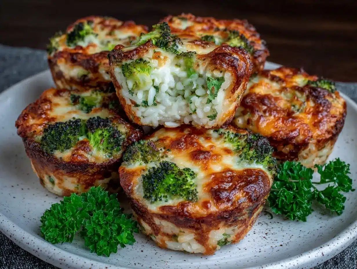 crispy cheesy broccoli rice bites preparation steps