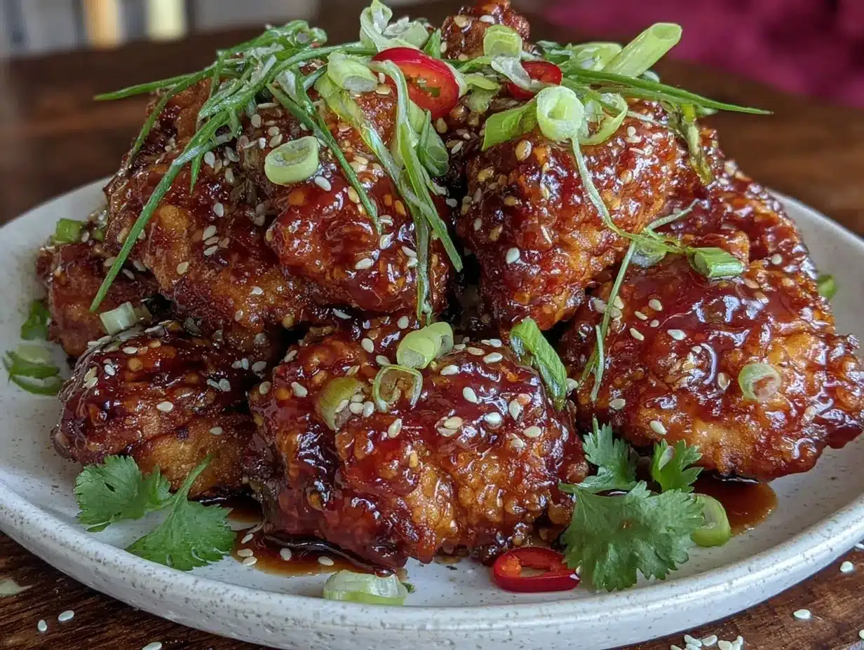 crispy General Tso’s chicken preparation steps