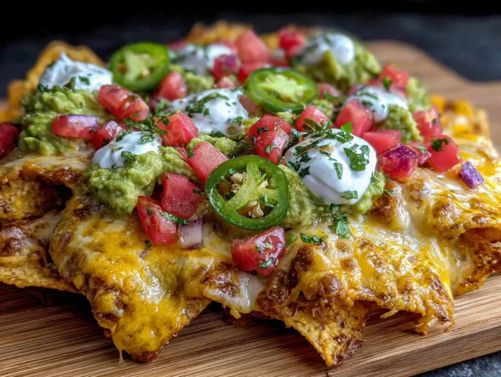 crispy loaded nachos - featured image