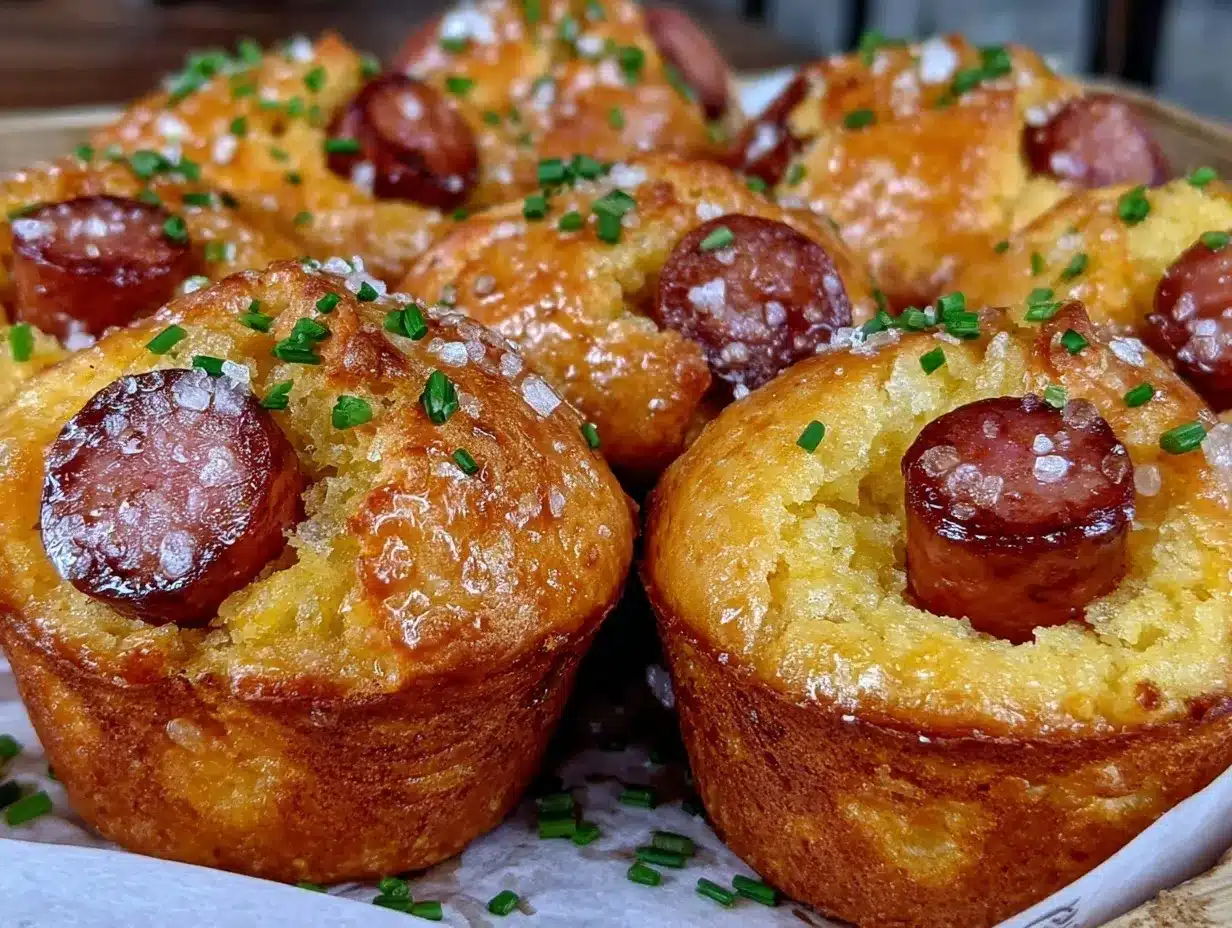 crispy mini corn dog muffins preparation steps