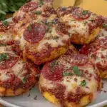 crispy mini pizza bagel bites - featured image