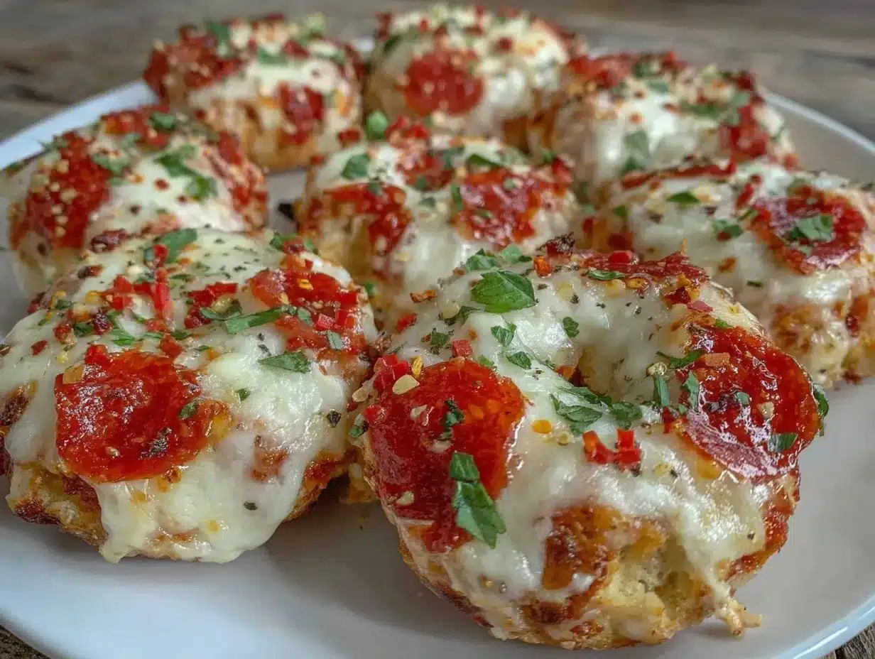 crispy mini pizza bagel bites preparation steps