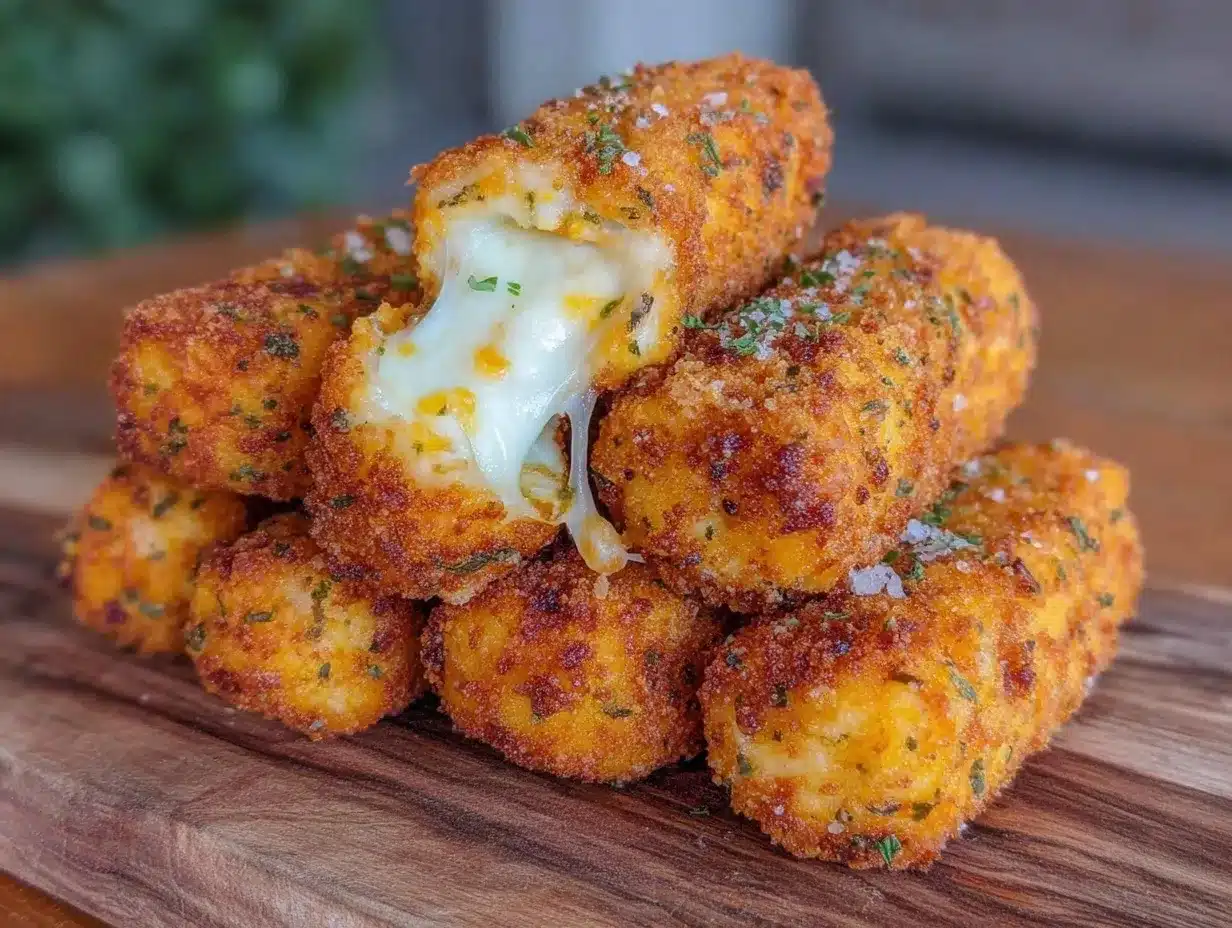 crispy mozzarella sticks recipe preparation steps