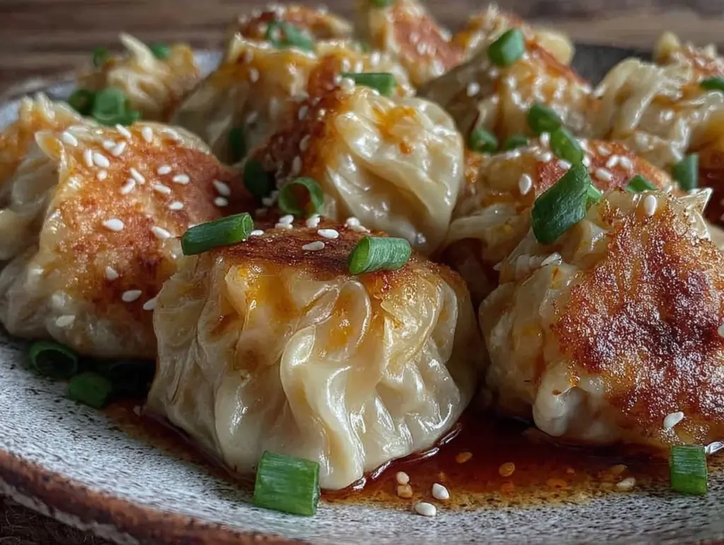 crispy pan-fried dumplings - featured image