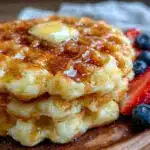 crispy quick waffles recipe - featured image