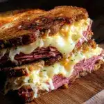 crispy reuben sandwich - featured image